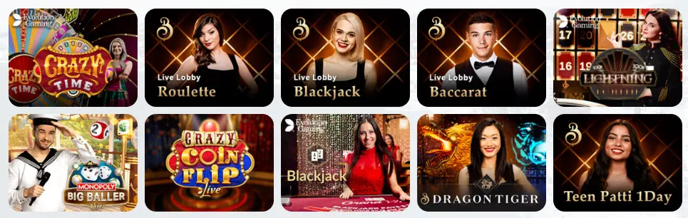 Giochi di casinò dal vivo SPIN SAMBA CASINO