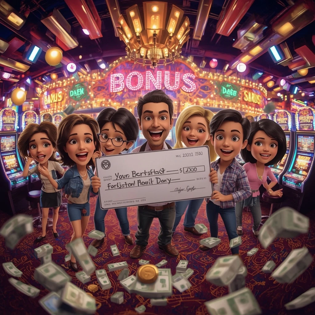 bonus nelle mani dell'uomo al casinò AZUR CASINO