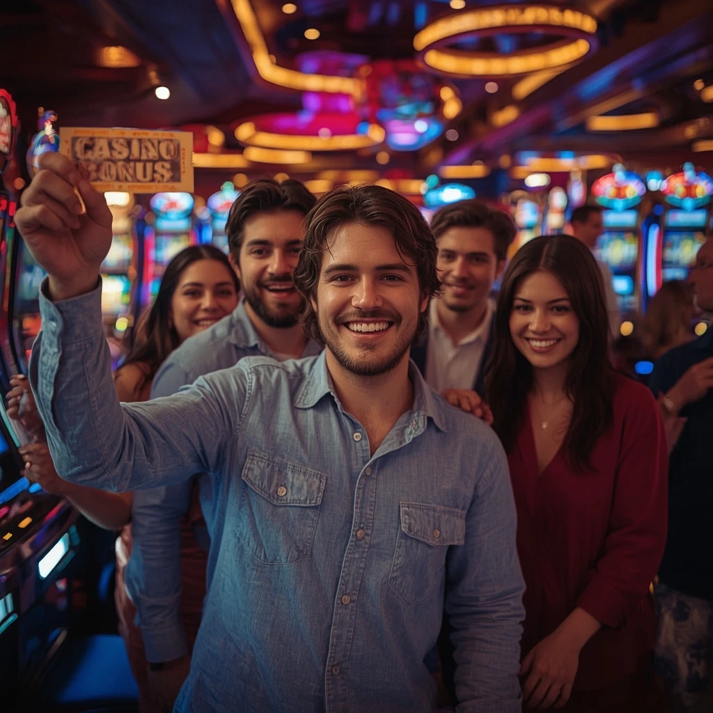 una persona con un bonus del casinò SPIN SAMBA CASINO