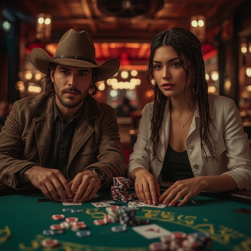 foto di due giocatori di poker SPIN SAMBA CASINO
